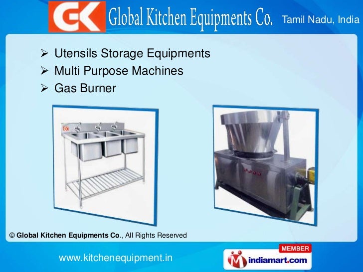 Utensils Storage Equipment by Global Kitchen Equipments Co. Coimbatore