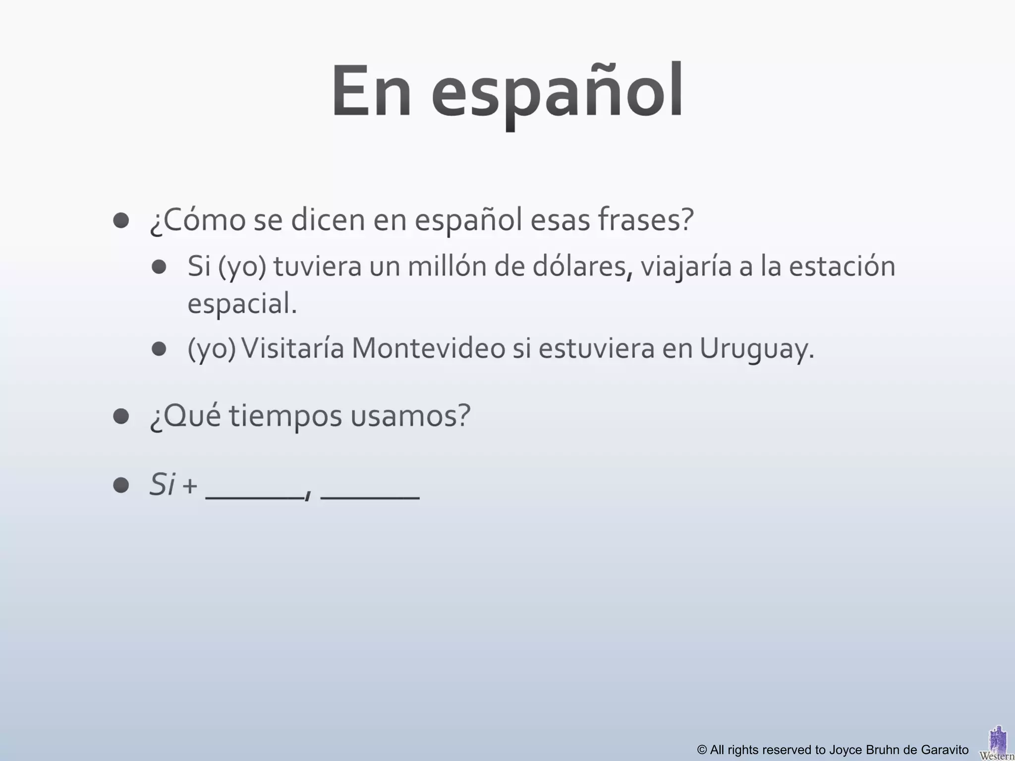 © All rights reserved to Joyce Bruhn de Garavito
 