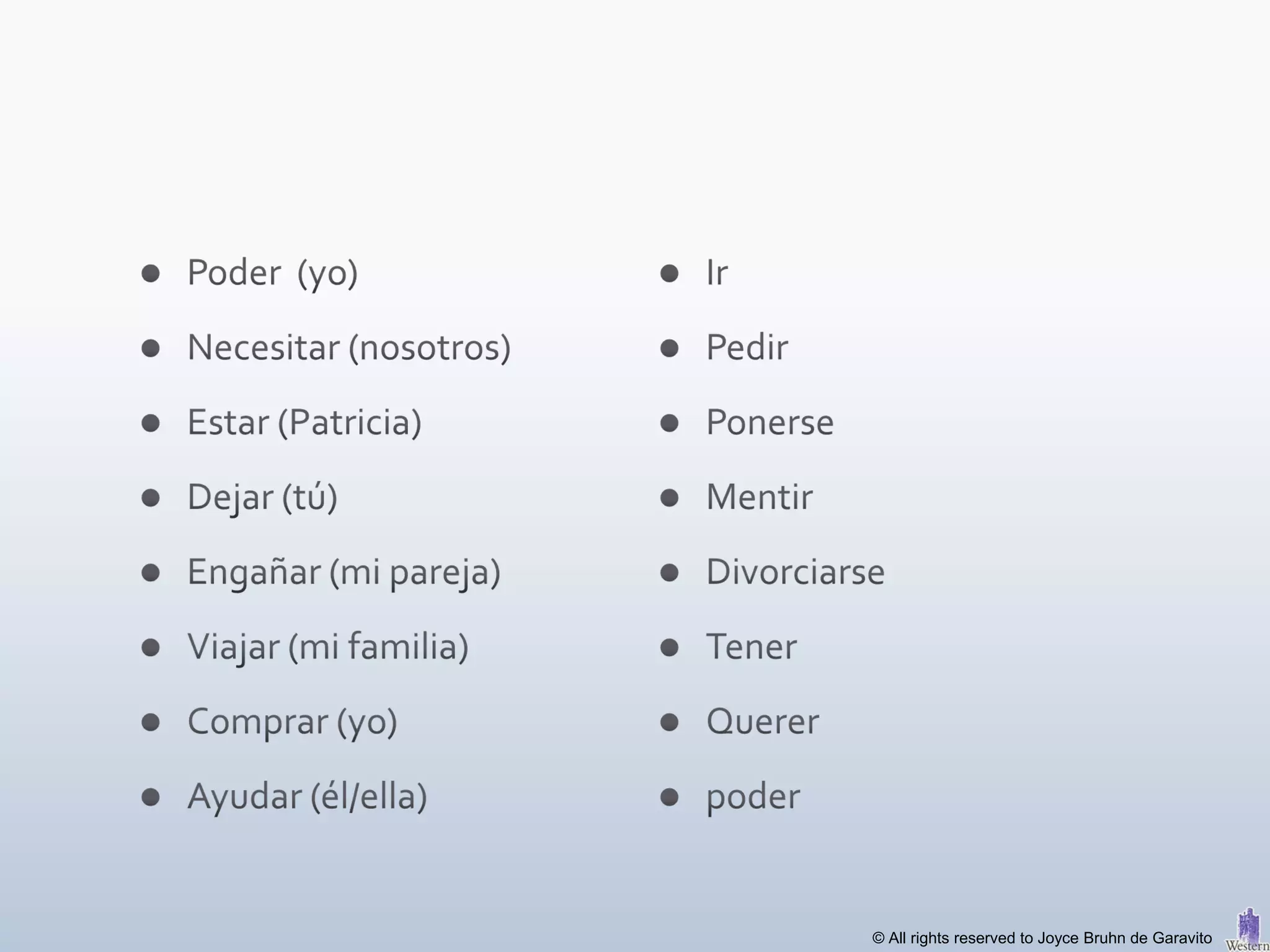 © All rights reserved to Joyce Bruhn de Garavito
 