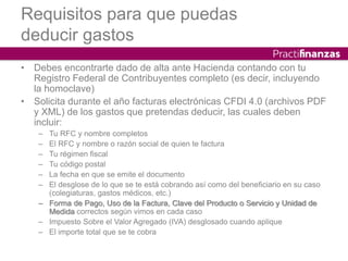 ¿Cuáles son los Gastos Personales Deducibles 2022 para las personas ...