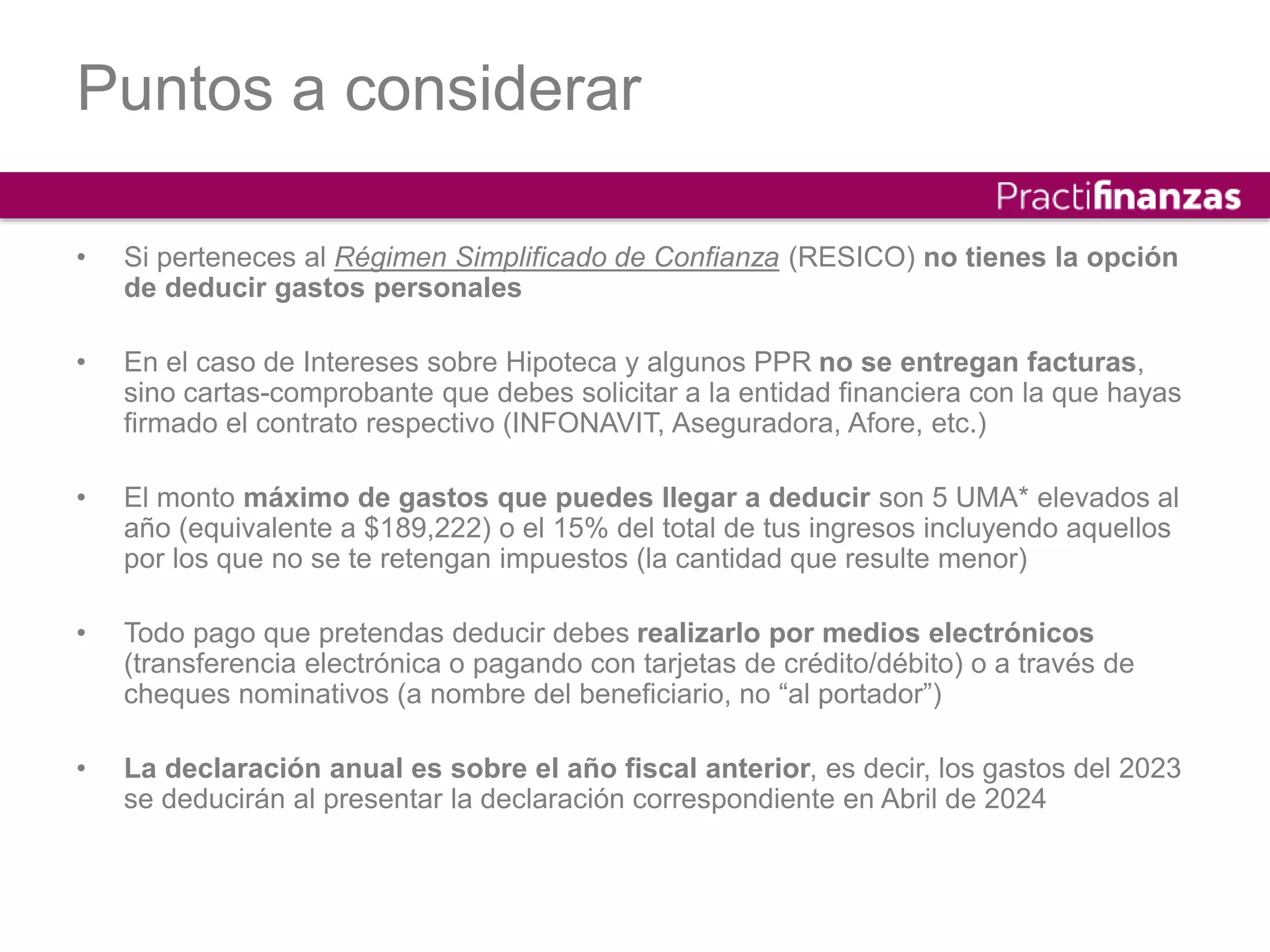 ¿Cuáles son los Gastos Personales Deducibles 2023 para las personas ...