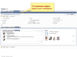 The business object
                              page is your workspace.




220_1007 | January 24, 2011
 