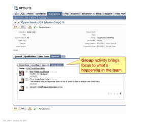 Group activity brings
                              focus to what’s
                              happening in the team.




220_1007 | January 24, 2011
 