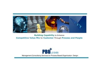 Building Capability to Enhance
Competitive Value Mix for Customer Through Process and People




     Management Consultancy Services for Process Based Organization Design
 