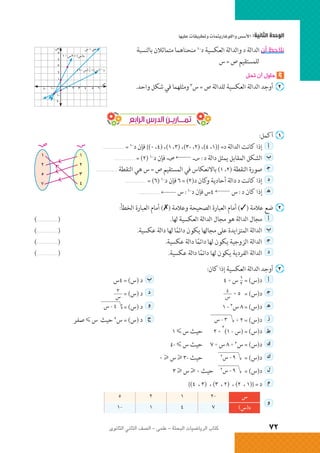 الرياضيات البحتة 2 ثانوى علمى2015