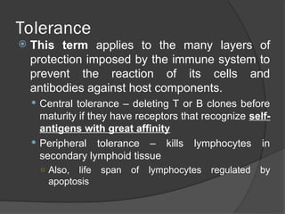 tolerance and autoimmunity in human immune system. | PPT