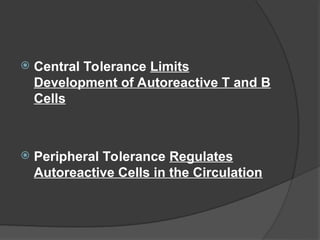 tolerance and autoimmunity in human immune system. | PPT