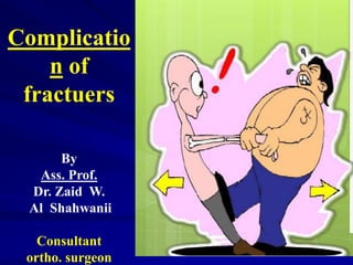 Complicatio
n of
fractuers
By
Ass. Prof.
Dr. Zaid W.
Al Shahwanii
Consultant
ortho. surgeon
 