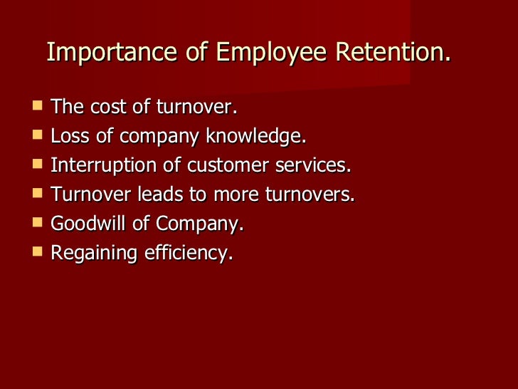 importance of staff retention importance of staff retention