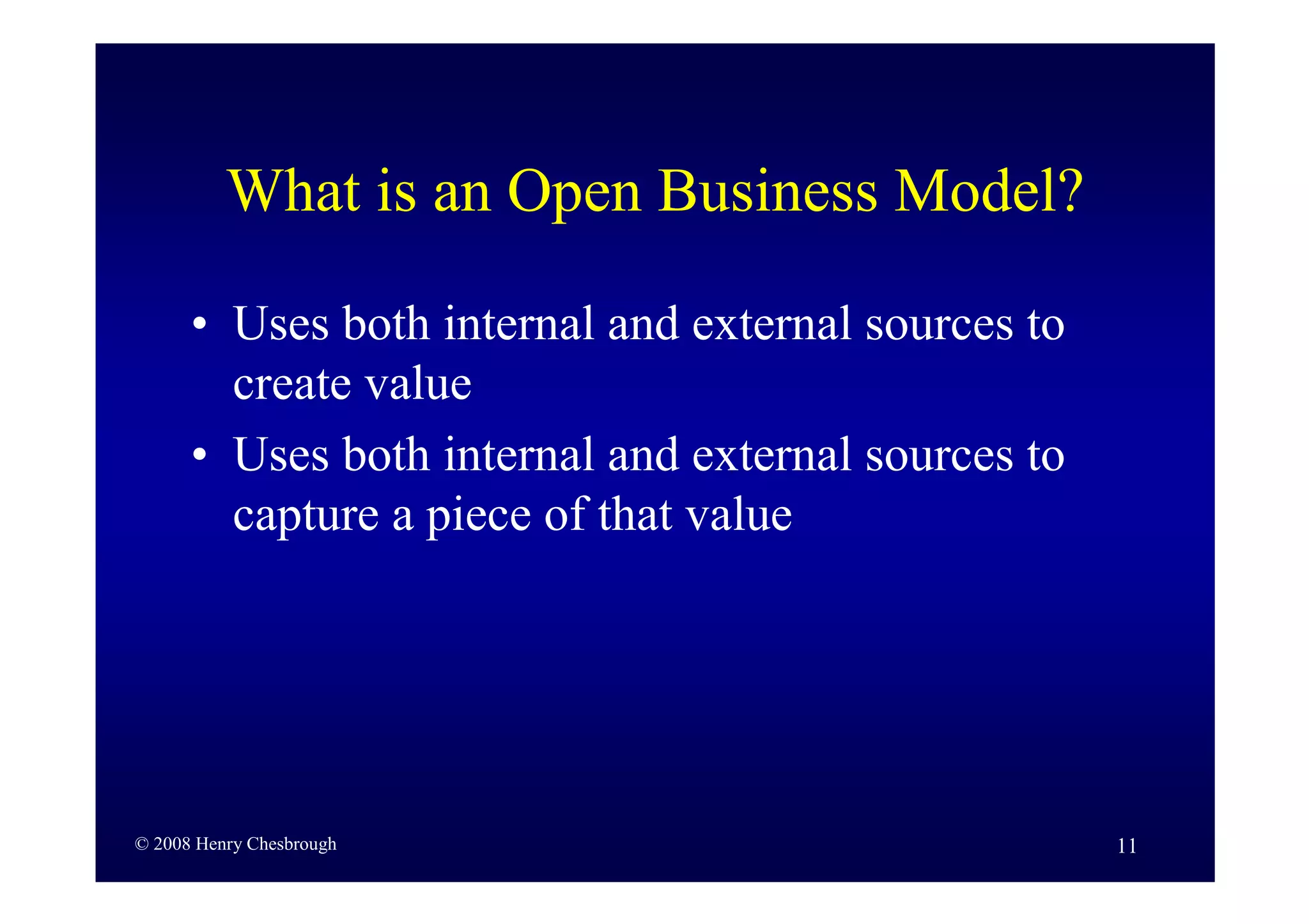 Business Model Innovation By H Chesbrough