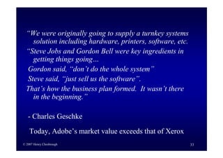 Business Model Innovation By H Chesbrough