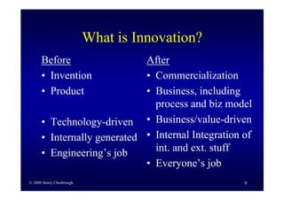 Business Model Innovation By H Chesbrough