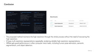 Deep Learning Hrnet Poster Presentation HRNET : Deep High-Resolution Representation Learning for Human Pose ...