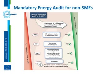 Mandatory Energy Audit for non-SMEs
 