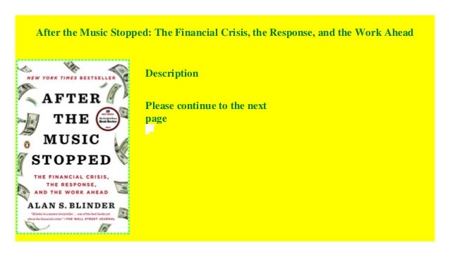 38+ After The Music Stopped: The Financial Crisis, The Response, And The Work Ahead Images