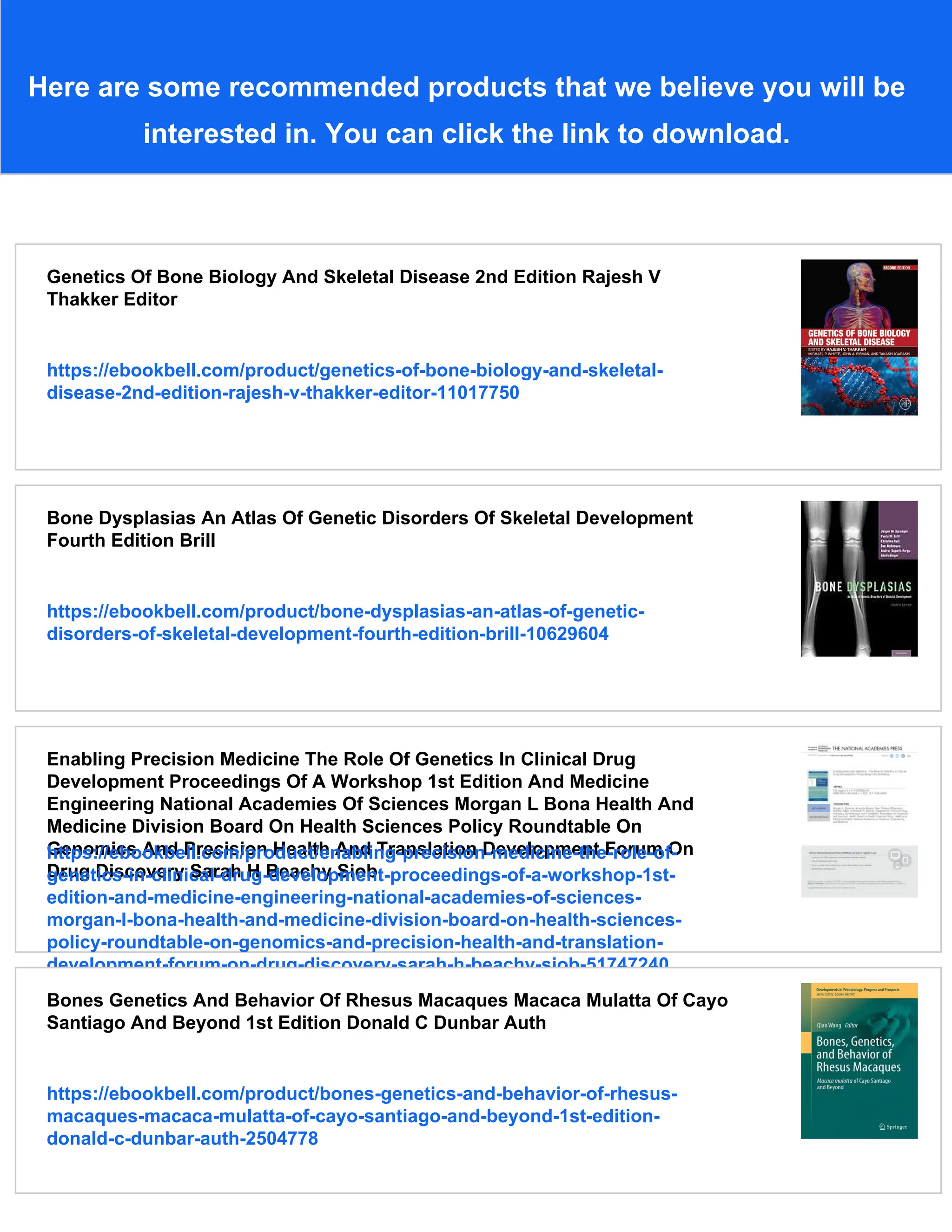 Genetics Of Bone Biology And Skeletal Disease Rajesh V Thakker | PDF