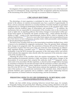 Epigenetic Regulation In The Nervous System Basic Mechanisms And ...