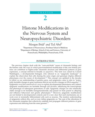 Epigenetic Regulation In The Nervous System Basic Mechanisms And ...
