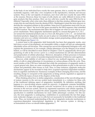 Epigenetic Regulation In The Nervous System Basic Mechanisms And ...