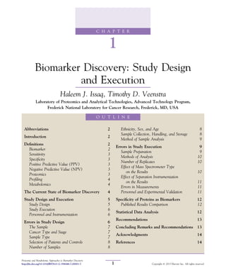 Proteomic And Metabolomic Approaches To Biomarker Discovery Haleem J ...