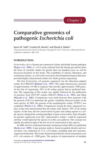 Escherichia Coli Pathotypes And Principles Of Pathogenesis Michael ...