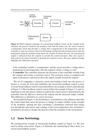 Linear Feedback Controls The Essentials Mark A Haidekker Auth | PDF