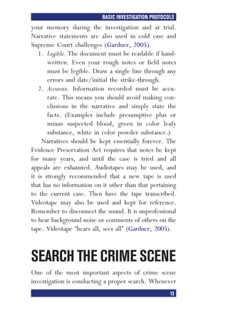 Case Investigation Example Homicide Investigation Field Guide Dmichelle P Dupre Auth | PDF