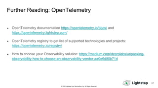 OpenTelemetry Introduction | PDF