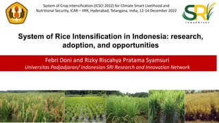 2205 - System of Rice Intensification in Indonesia - Research, Adoption ...