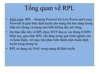 Ra Rmpl Giao thức RPL | PDF