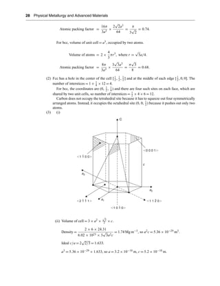 Physical Metallurgy Note.pdf Physical Metallurgy And Advanced Materials Engineering Re Smallman | PDF
