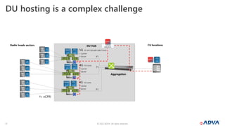 © 2022 ADVA. All rights reserved.
12
DU hosting is a complex challenge
 