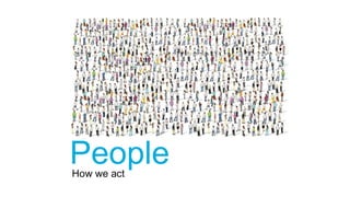 How we act
People
 