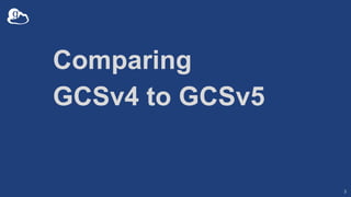 Comparing
GCSv4 to GCSv5
3
 
