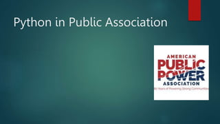 Python in Public Association
 