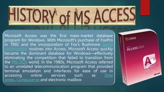 220711130045_PRIYA_DAS_M.S___Access__ppt | PPT