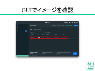 GUIでイメージを確認
 