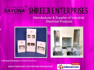 Manufacturer & Supplier of Industrial                 Electrical Products 