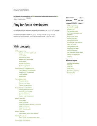 Play 23x Documentation For Scala Developers 23x Unknown | PDF