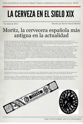 Moritz, la cervecera española más antigua en la actualidad