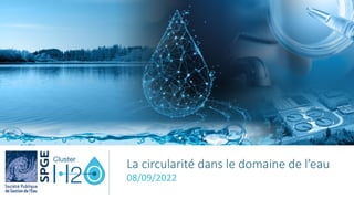 7
Mesures Circular Wallonia
• M31 : ReUse - Réutiliser les eaux issues du traitement des eaux usées dans les
STEP ou dans ...