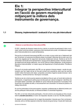 Primer Informe de seguiment de la mesura de govern “Avançar cap a la interculturalitat. Instruments i mecanismes de governança”