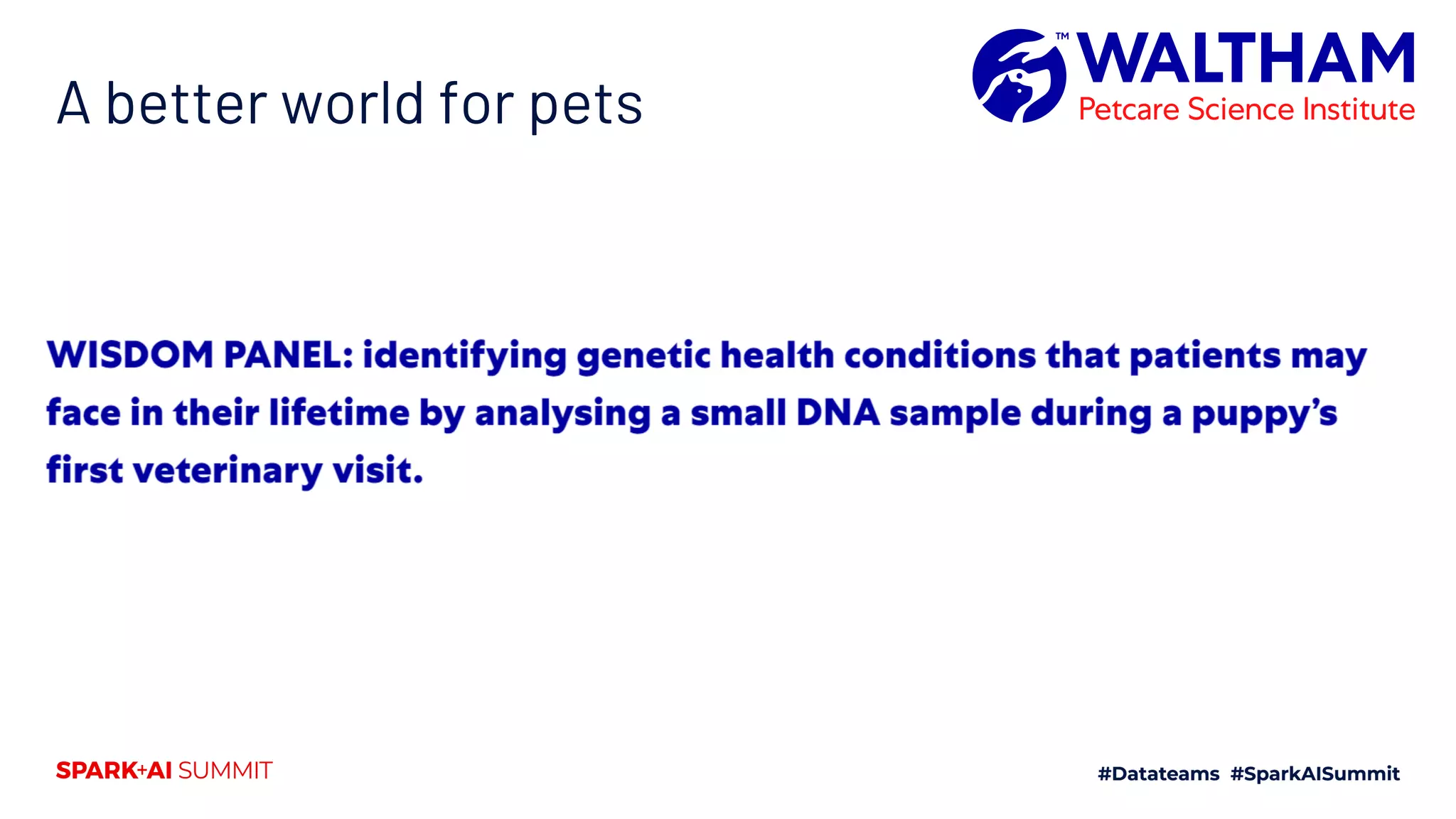 A better world for pets
 