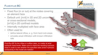Lateral Outflow AQUASOIL FEFLOW Training Slides | PPSX