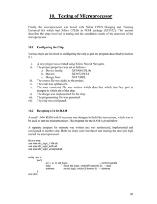 16-bit Microprocessor Design (2005) | PDF