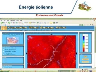 Énergie éolienne
        Environnement Canada




                               20
 