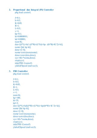 Motor Speed Control System | PDF