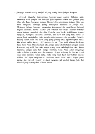 Teori Jaringan Komputer (Switch)