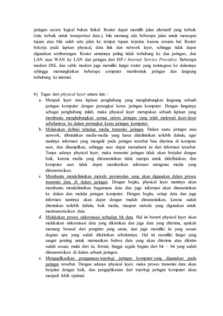 Teori Jaringan Komputer (Switch)