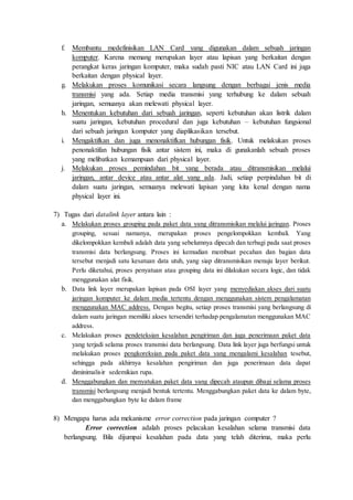 Teori Jaringan Komputer (Switch)